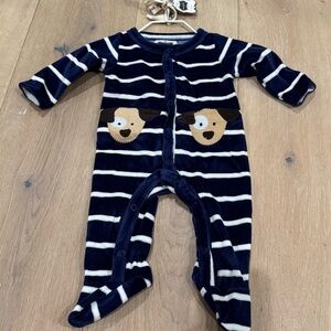 *NEW* Mud Pie velour snap one piece